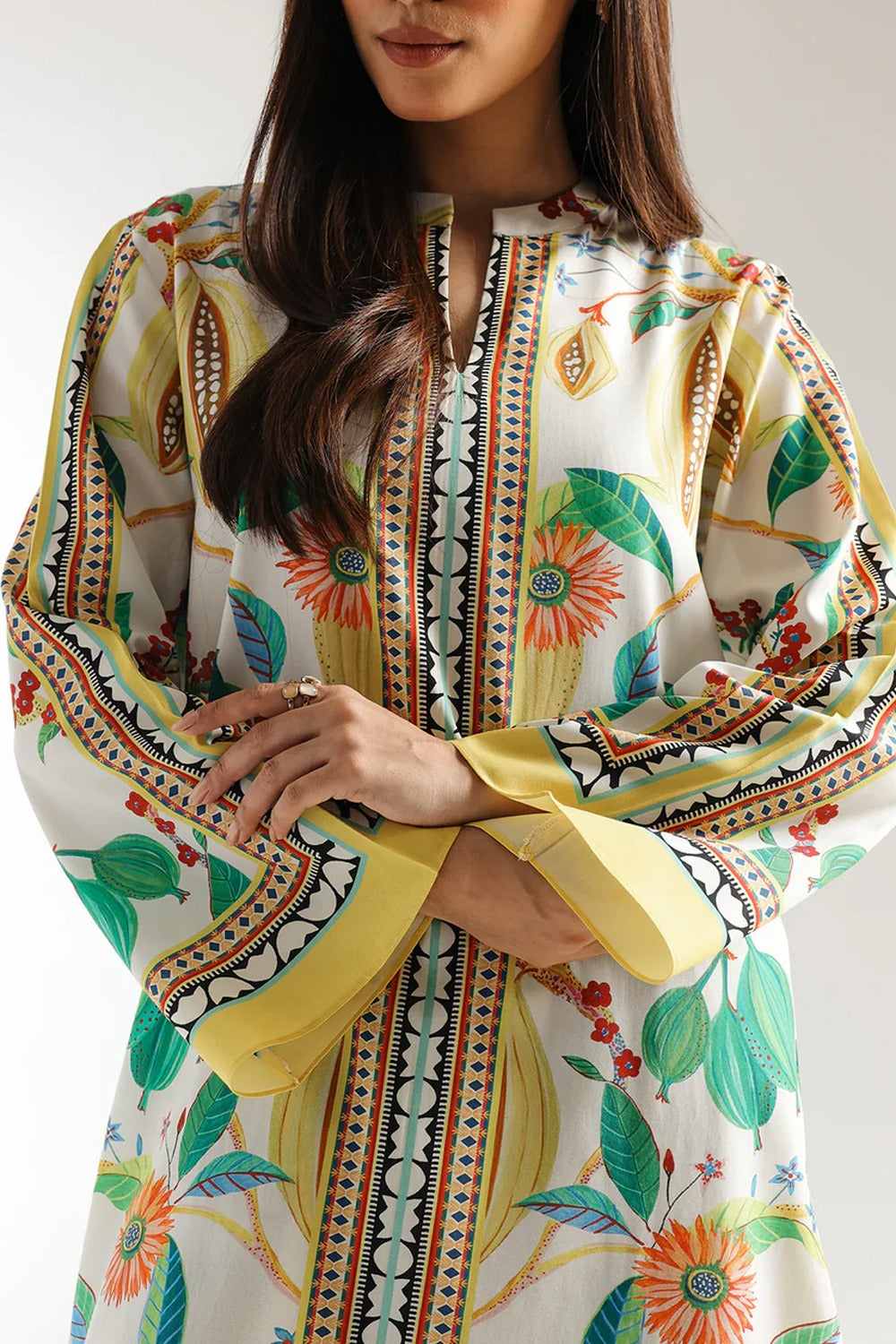 stiched 2 piece printed shirt and printed troser stylish and trending