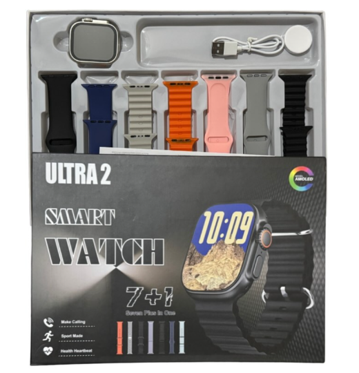Ultra 2 Smart Watch – 7 Straps Edition | Bluetooth Call | Fitness & Health Tracker