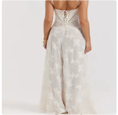 Women's fashion strapless one neck temperament evening dress