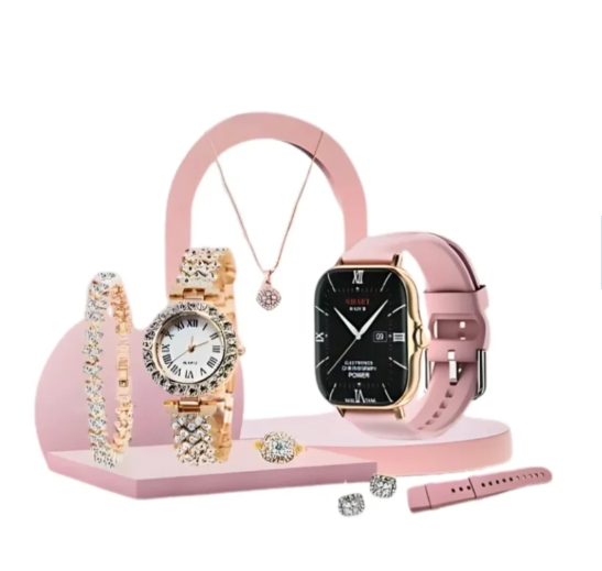 A58 Plus 6-in-1 Smartwatch for Women | Perfect for Gift | Random Color