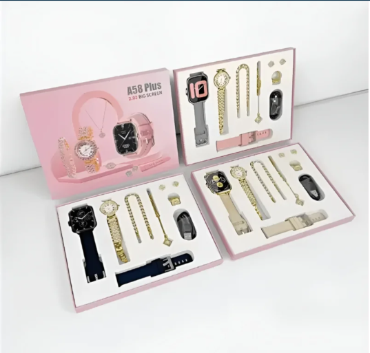 A58 Plus 6-in-1 Smartwatch for Women | Perfect for Gift | Random Color