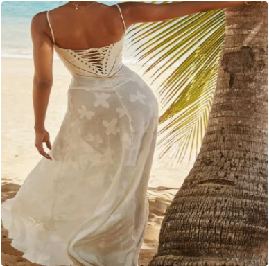 Women's fashion strapless one neck temperament evening dress