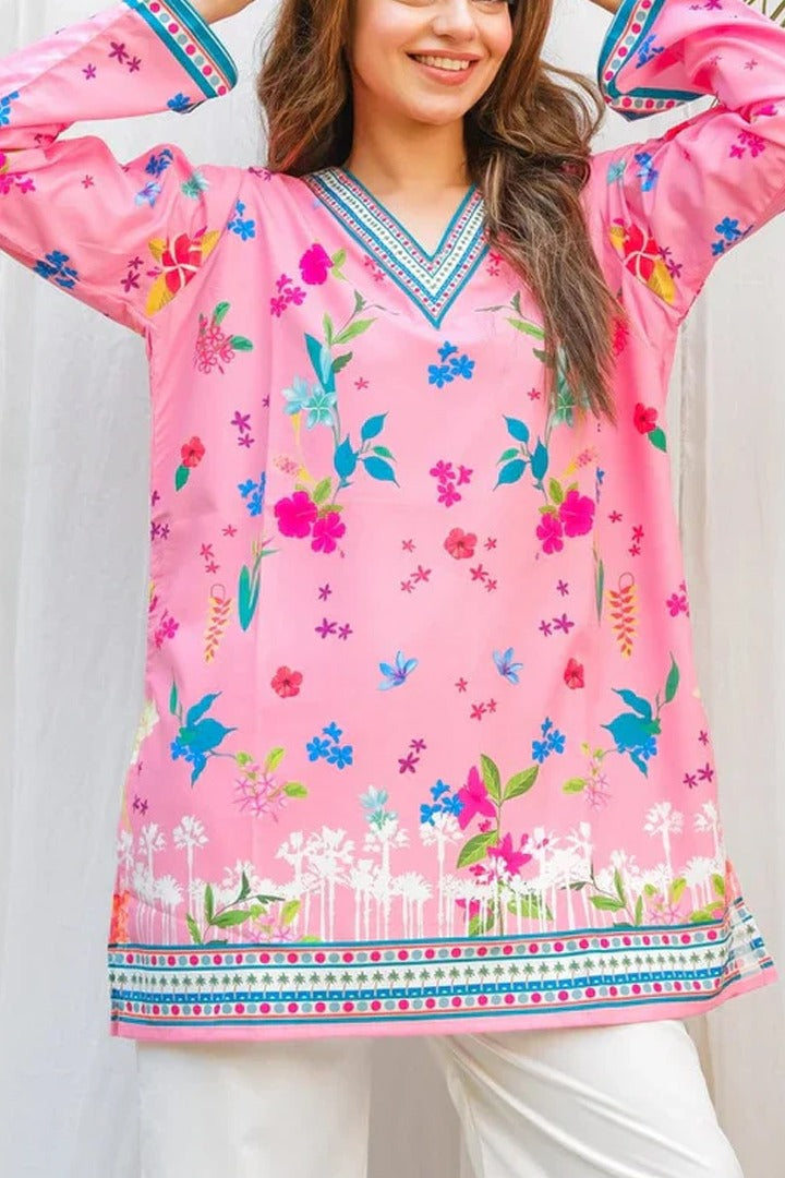 stiched 2 piece printed shirt and printed troser stylish and trending
