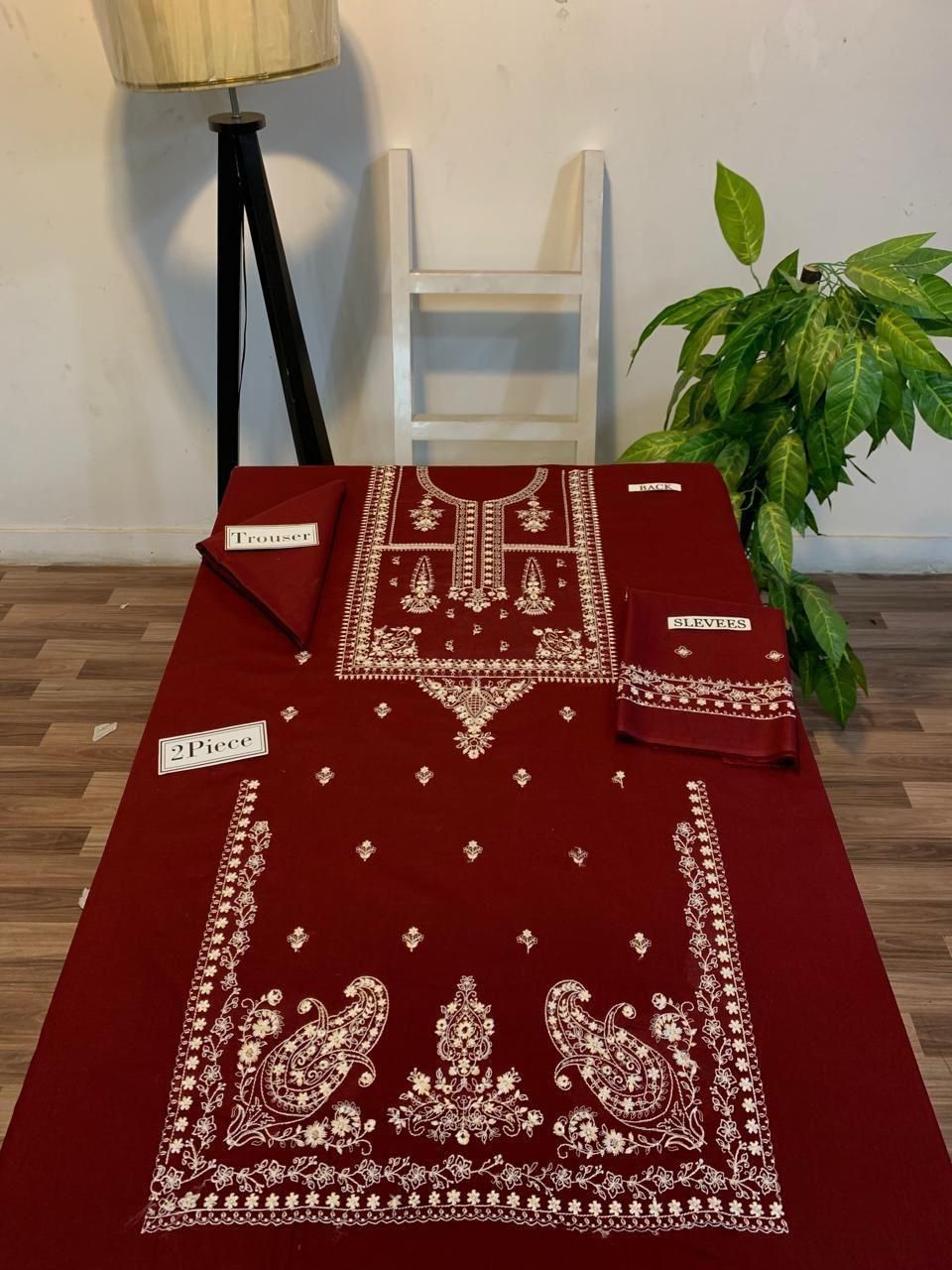 winter collection 2 piece suit ambrydri dhanak fabric brand asling
