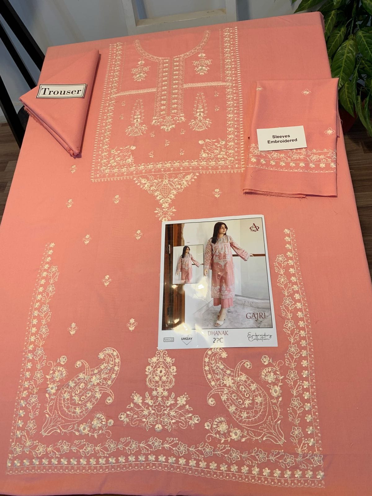 winter collection 2 piece suit ambrydri dhanak fabric brand asling