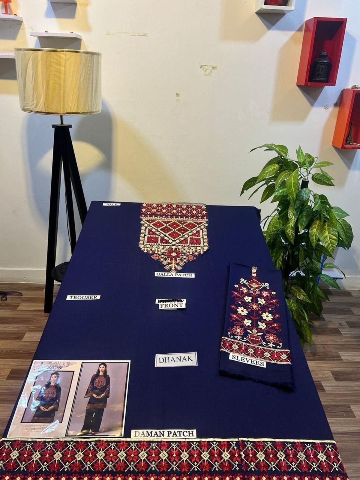 winter collection 2 piece suit ambrydri dhanak fabric brand asling