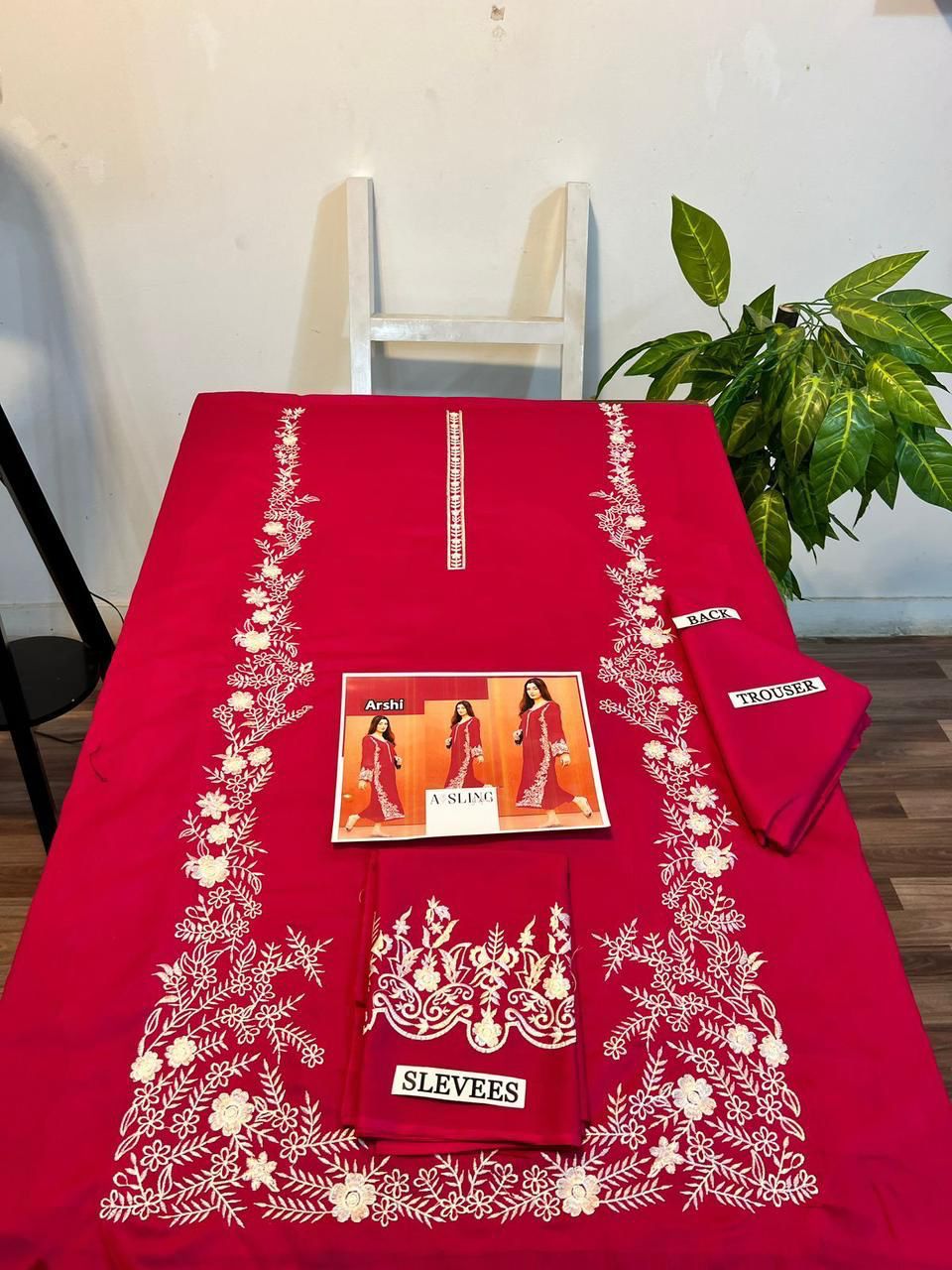 winter collection 2 piece suit ambrydri dhanak fabric brand asling
